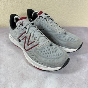 New Balance Fresh Foam X 880v13 Aluminum Gray Crimson Men's Size 11 - M880G13